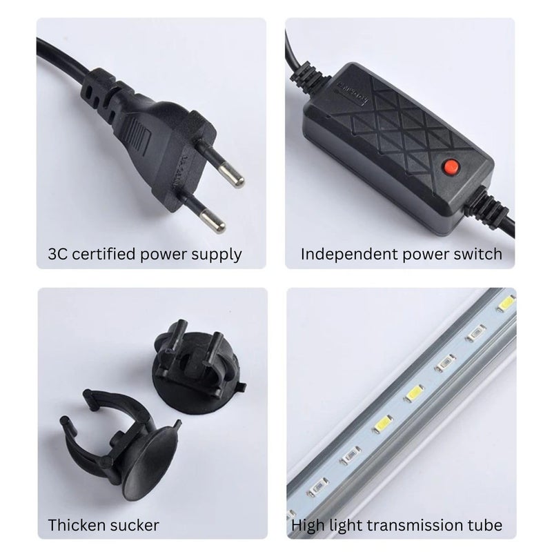 VAYINATO ® (T4-30F) Suitable for 1.5~2.5 Feet Aquarium Tank WRGB (White, Red, Green, Blue) Multi Colour Changing LED Light | Fully Submersible | 3 Colour Mode by Petzlifeworld - Image 5