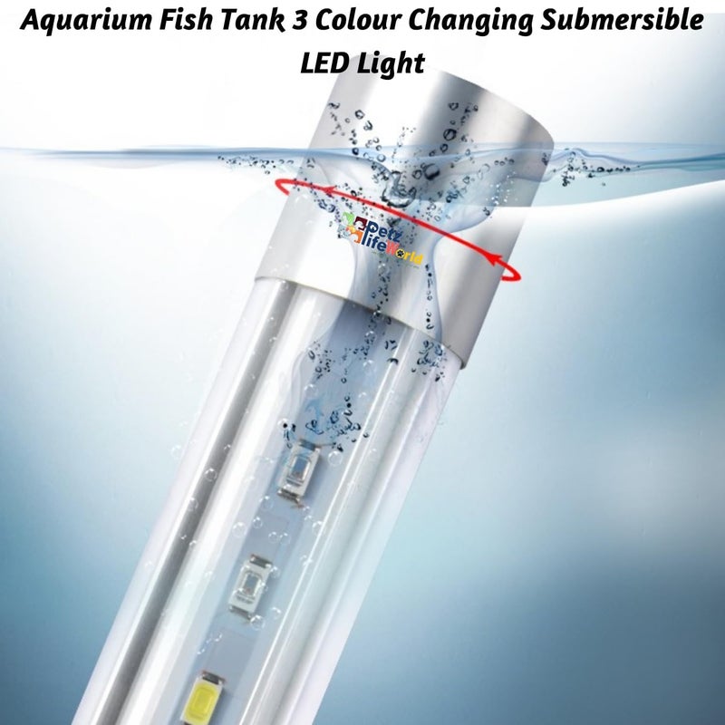 VAYINATO ® (T4-30F) Suitable for 1.5~2.5 Feet Aquarium Tank WRGB (White, Red, Green, Blue) Multi Colour Changing LED Light | Fully Submersible | 3 Colour Mode by Petzlifeworld - Image 2