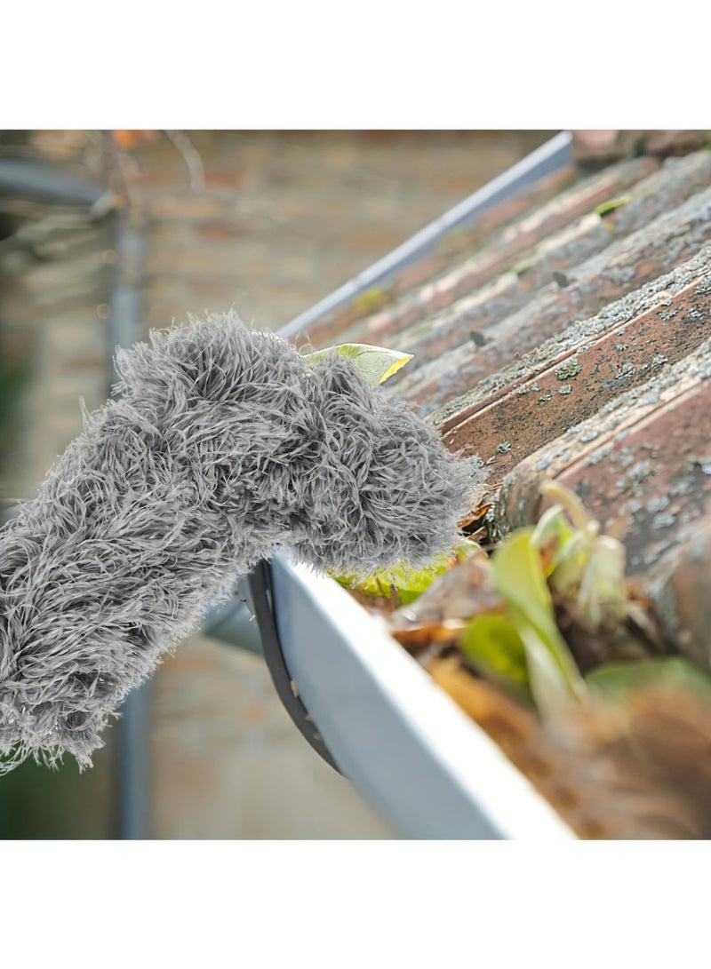 REZAKO Microfiber Feather Duster Extendable with 110 inches Extra Long Pole, Bendable Head & Long Handle Extendable Dusters Washable Feather Dusters for Cleaning Ceiling Fan, High Ceiling, Blinds, Furniture & Car - Image 5