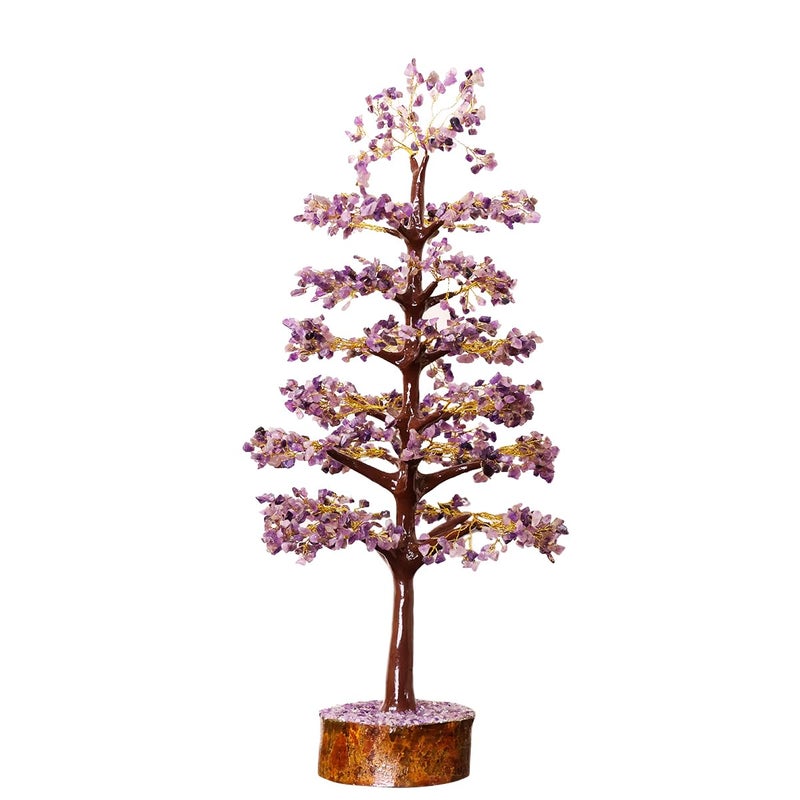 Shubhanjali Shubhanjali Amethyst Crystal Tree Big 1500 Beads Home Decoration Items for Living Room Showpieces Home Dcor Christmas Decoration  - Image 5