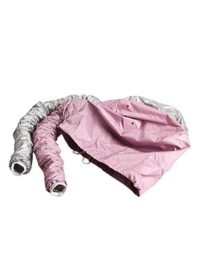 KINGZHUO 2 Pcs (one sliver another is pink) Portable Safe Women Hair Dryer Soft Bonnet Hood Attachment Haircare Salon Hairdressing Hat Cap - Image 4