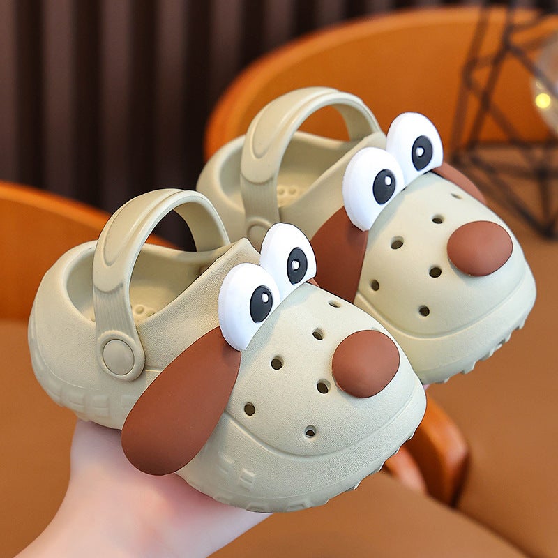Children'S Sandals And Slippers Summer Boys And Girls Cartoon Dog Non-Slip Bathroom Inside And Outside Wearing Soft-Soled Children'S Baby Hole Shoes - Image 1