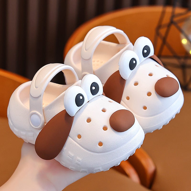 Children'S Sandals And Slippers Summer Boys And Girls Cartoon Dog Non-Slip Bathroom Inside And Outside Wearing Soft-Soled Children'S Baby Hole Shoes - Image 5
