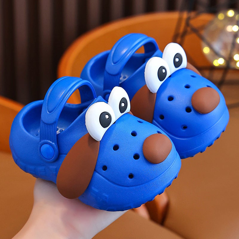 Children'S Sandals And Slippers Summer Boys And Girls Cartoon Dog Non-Slip Bathroom Inside And Outside Wearing Soft-Soled Children'S Baby Hole Shoes - Image 4