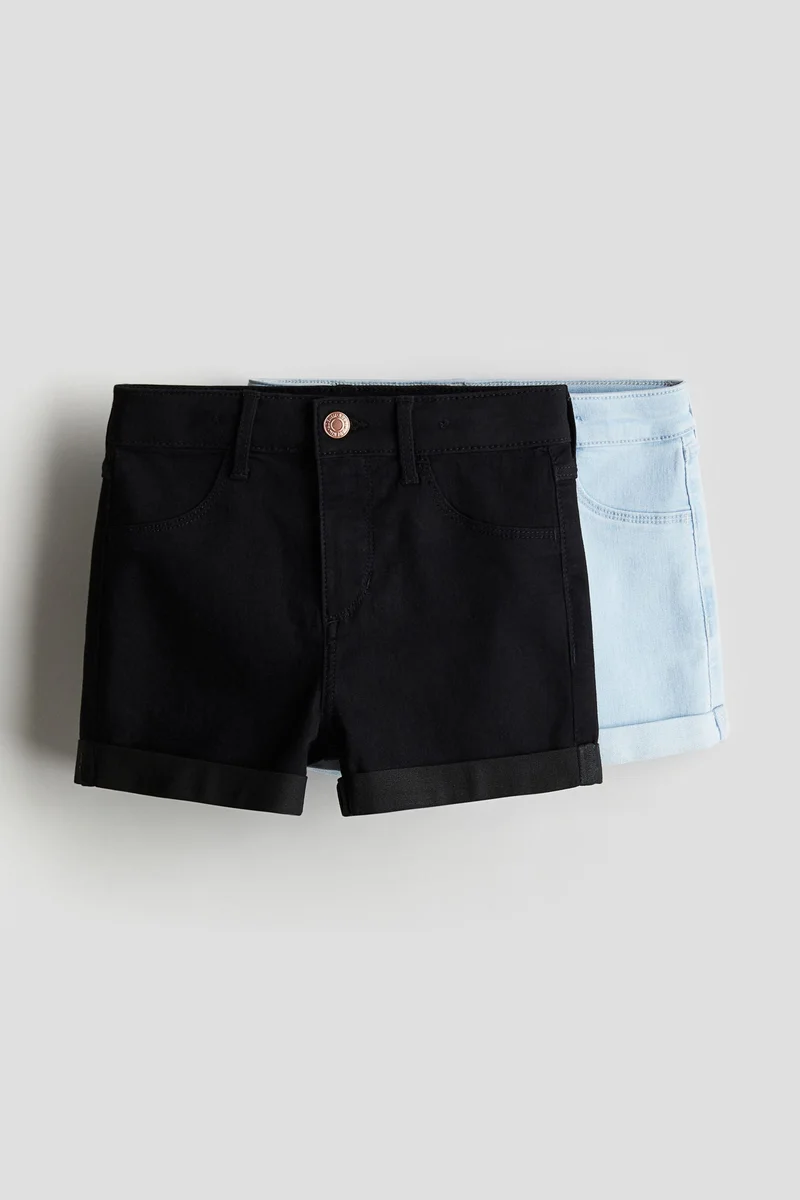 H&M 2-pack denim shorts