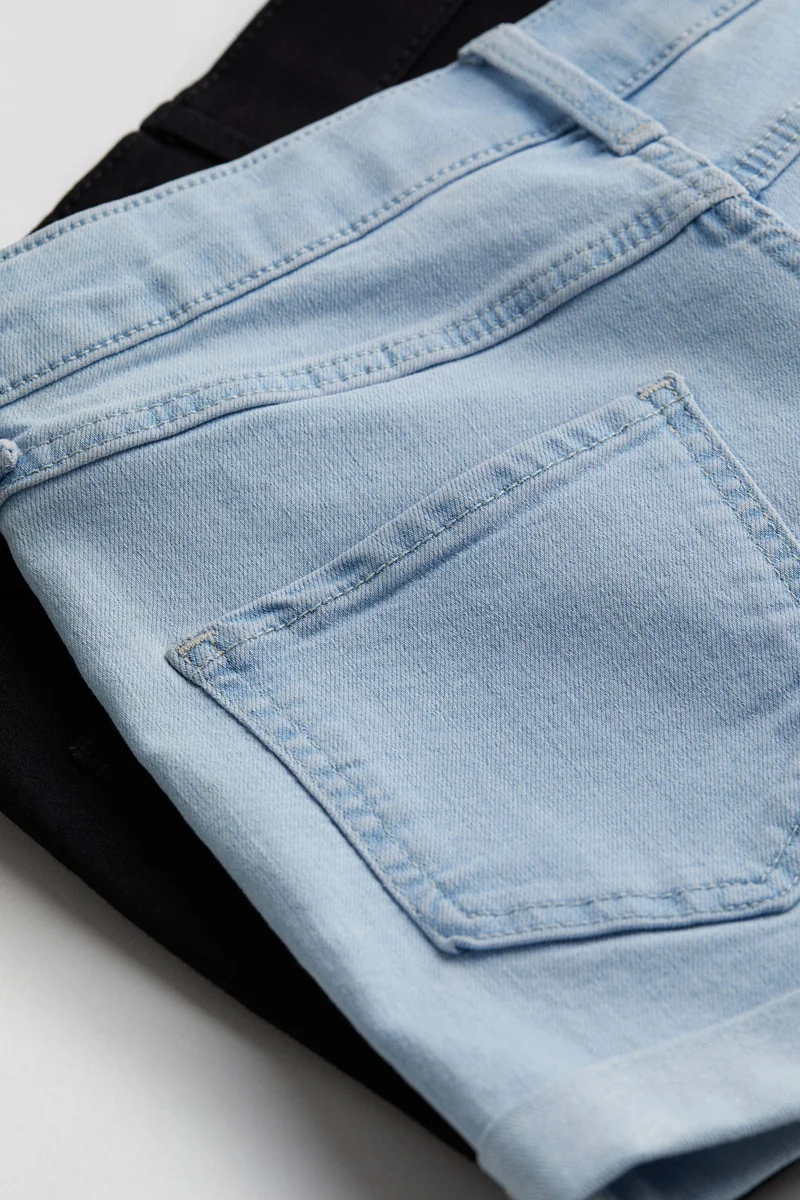 H&M 2-pack denim shorts