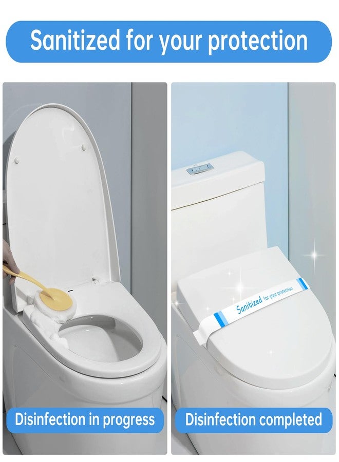 Germiwipe 500Pcs Sanitized Toilet Seat Bands,Hotel Essentials, Printed Toilet Strips for Hotels Motels Hospitals (Blue/White) - Image 4