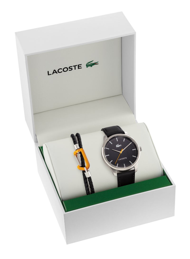 LACOSTE Round Analog Men'S Black Case Watch - 2070028 - Image 2