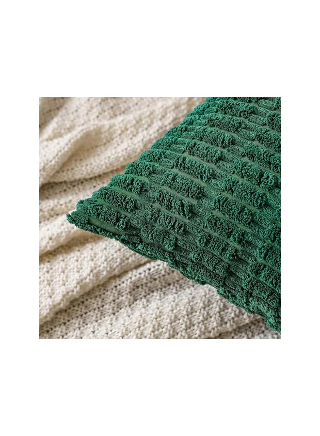 The Bros Green Cushion Cover 45 x 45cm, Throw Pillow Cover 18x18 inch, Christmas Decorations, 2 Pack - Image 3