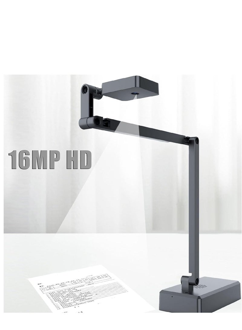 كاست ويف USB Document Camera, 4K Ultra HD 16MP Document Webcam with Adjustable Angle, Auto Manual Focus, Brightness Adjustment for Distance Learning, Remote Teaching, Web Conferencing - Image 2
