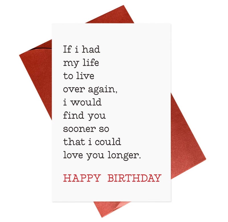 Gonzey Romantic Birthday Card,Love Cards For Boyfriend Girlfriend Husband Wife Him Her - Image 1