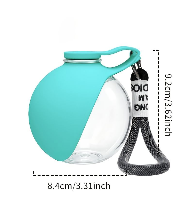 Stainless Steel Pet Water Bottle 9.64oz Dog Cat Leak Proof Travel Cup With Pink Foldable Bowls Outdoor Hiking Walking Portable Pets Water Dispenser - Image 1