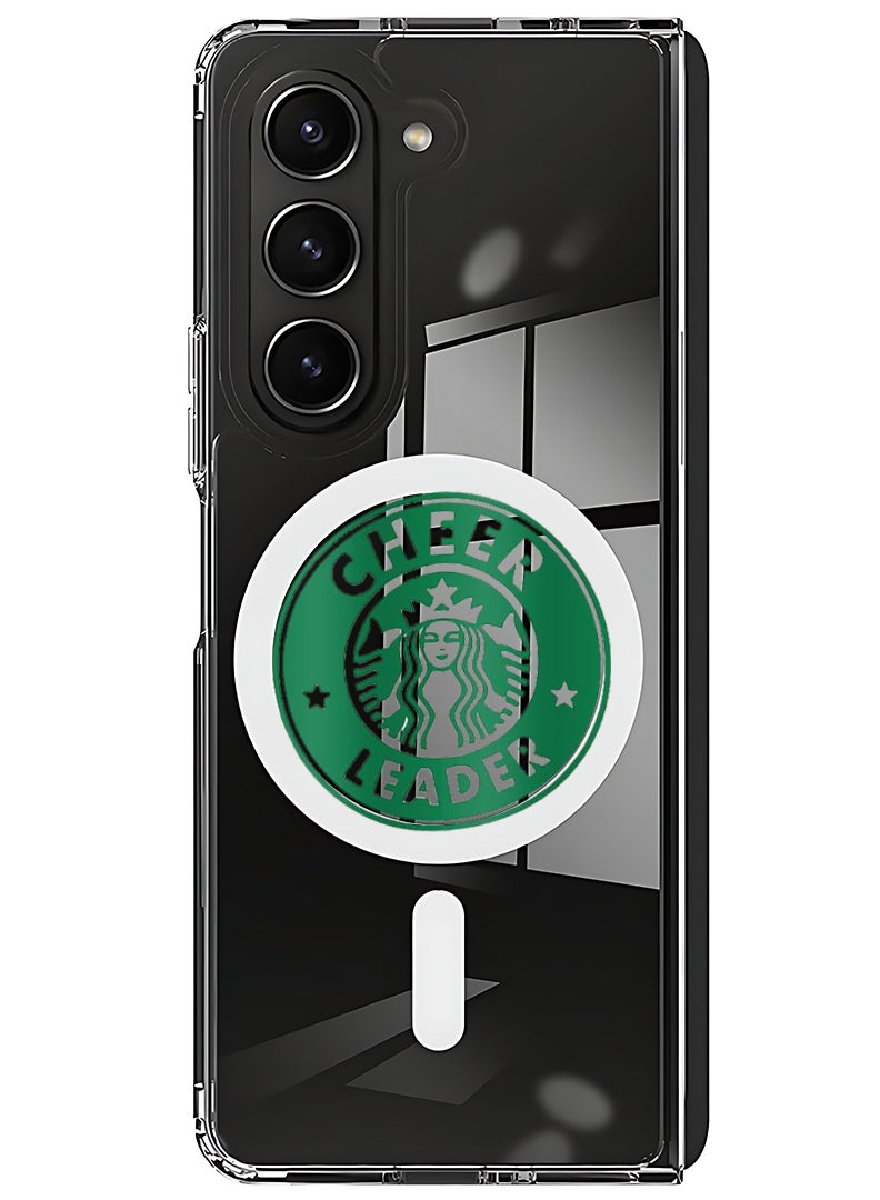 Theodor Magnetic Case for Samsung Galaxy Z Fold 5 Compatible with MagSafe Wireless Charging, Shockproof Phone Bumper Cover Cheer leader - Image 1