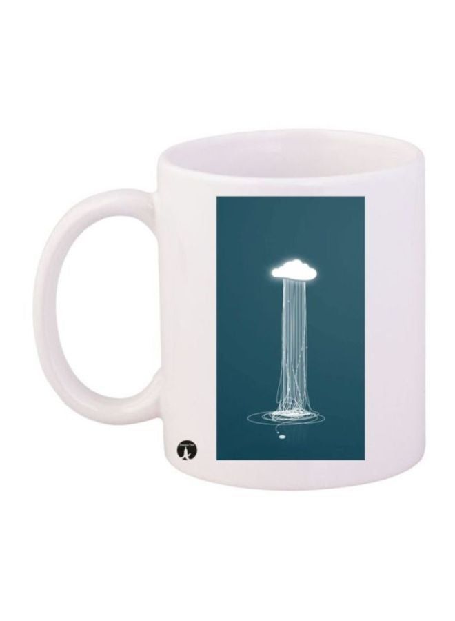 RKN Cloud Printed Coffee Mug White/Blue - Image 2