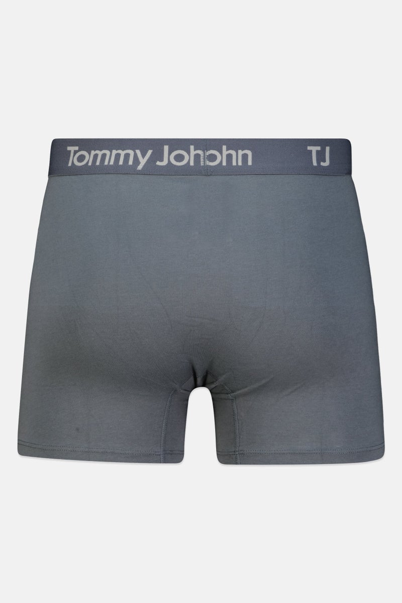Tommy John Men 2 Pieces 4 inseam Brand Logo Boxer Briefs, Multicolor  - Image 3