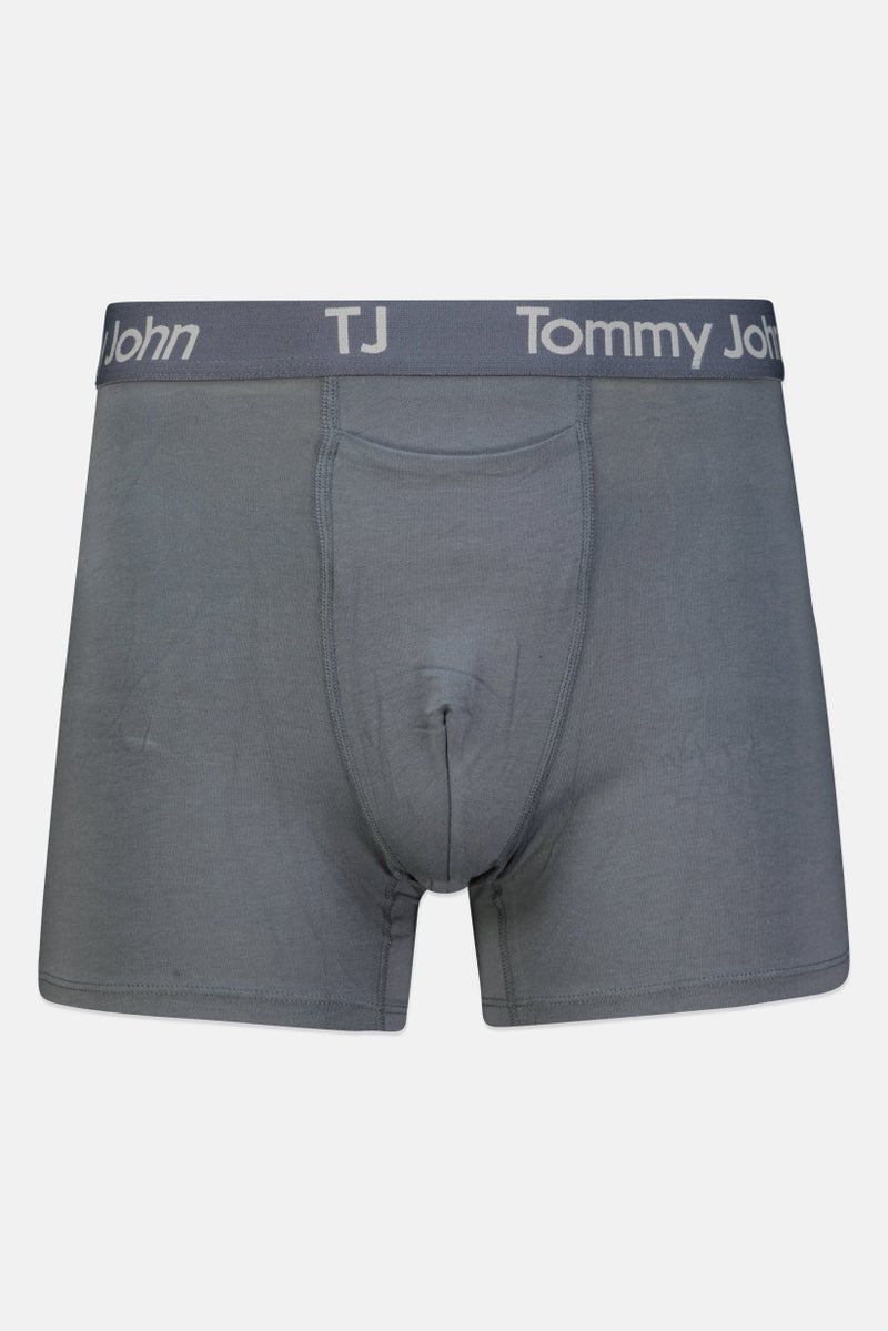 Tommy John Men 2 Pieces 4 inseam Brand Logo Boxer Briefs, Multicolor  - Image 2