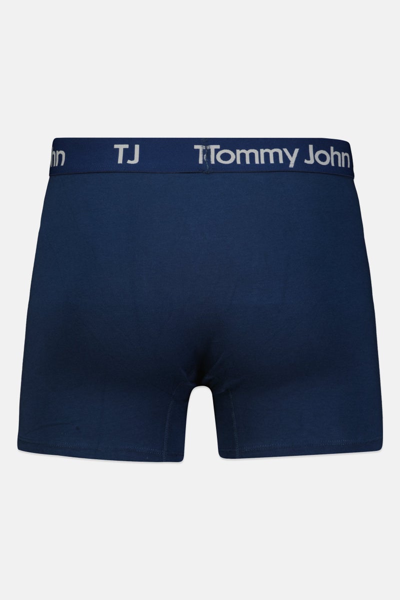 Tommy John Men 2 Pieces 4 inseam Brand Logo Boxer Briefs, Multicolor  - Image 4