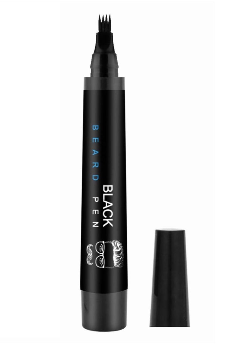 Generic Beard Filler Pen Waterproof Proof Beard Pencil Filler Kit Black  - Image 2