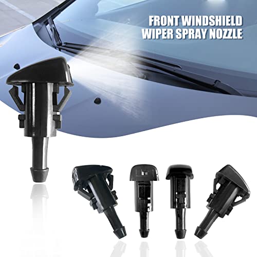 OSIFIT Windshield Washer Hose Kit, 2M Washer Fluid Hose+3 Pcs Hose Connectors+4 Fan Nozzles+4 Rubber Gaskets +30 Pcs Cap Heat Insulation Clips, Connect Car Water Pump and Nozzles, Suitable for Most Car - Image 3