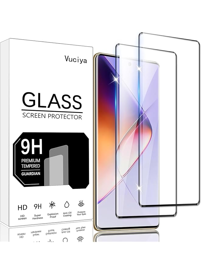 erorex 2 Pack Screen Protector For Infinix Note 40 Pro Note 40 Pro Plus Tempered Glass 9H Hardness Full Coverage Film Anti Scratch Hd Clear Compatible With Infinix Note 40 Pro - Image 1