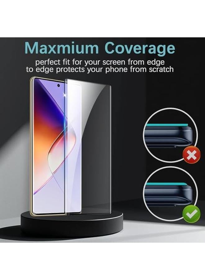 erorex 2 Pack Screen Protector For Infinix Note 40 Pro Note 40 Pro Plus Tempered Glass 9H Hardness Full Coverage Film Anti Scratch Hd Clear Compatible With Infinix Note 40 Pro - Image 3