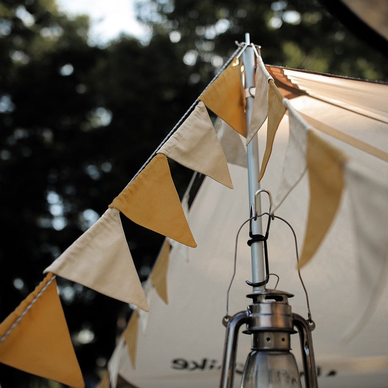 6.2 Meters 16 Flags Camping Flag Canvas Pennant Camping Decoration Flag for Birthday Wedding Picnic Party Festival - Image 5
