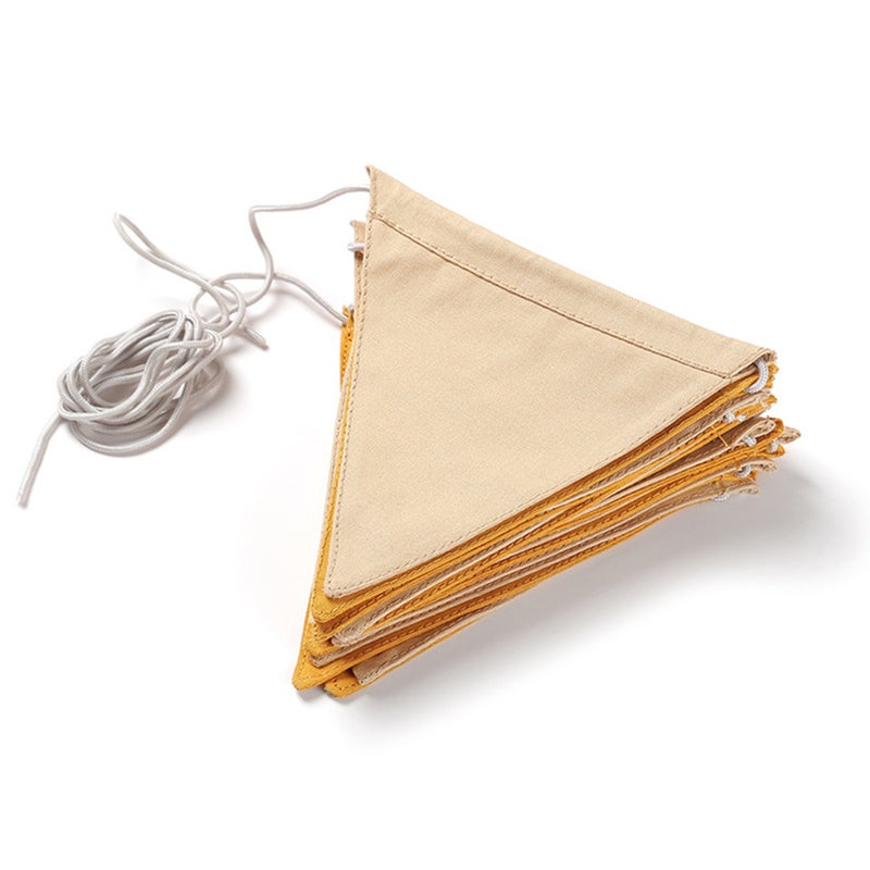 6.2 Meters 16 Flags Camping Flag Canvas Pennant Camping Decoration Flag for Birthday Wedding Picnic Party Festival - Image 1