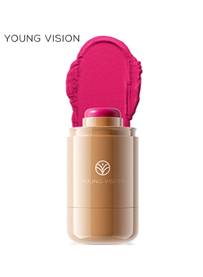 YOUNG VISION Pocket Blush Long Lasting Smooth Lipstick Blush Stick, Matte Highly Chroma Blusher Paste, Waterproof Blusher Cream #04 - Image 1