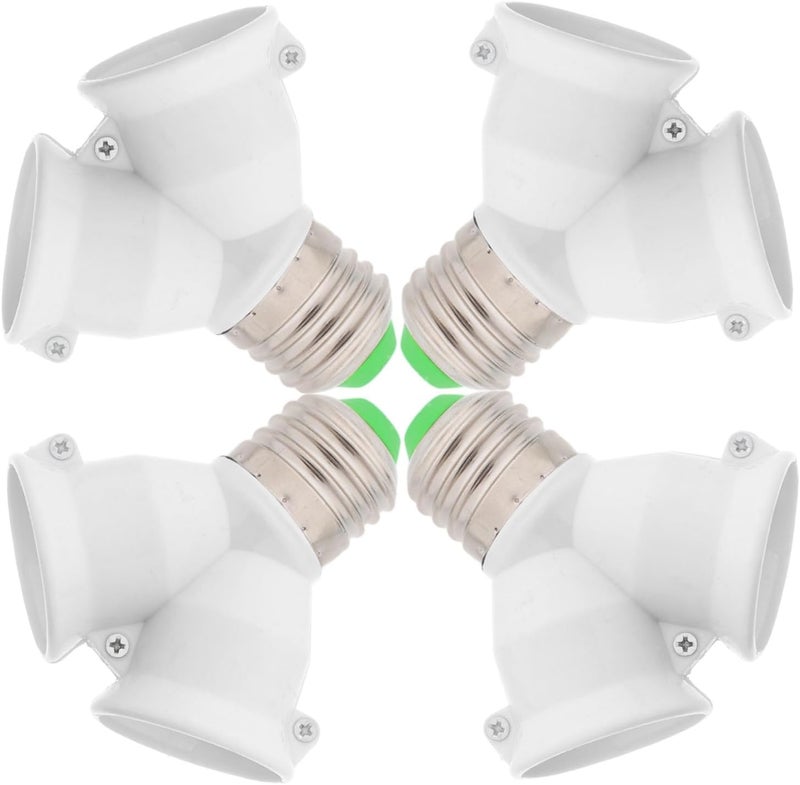ABOOFAN 4 قطع محول قاعدة لمبة إضاءة LED مقسم مقبس المصباح لمشاريع الإصلاح والتصميم الذاتي - Image 1