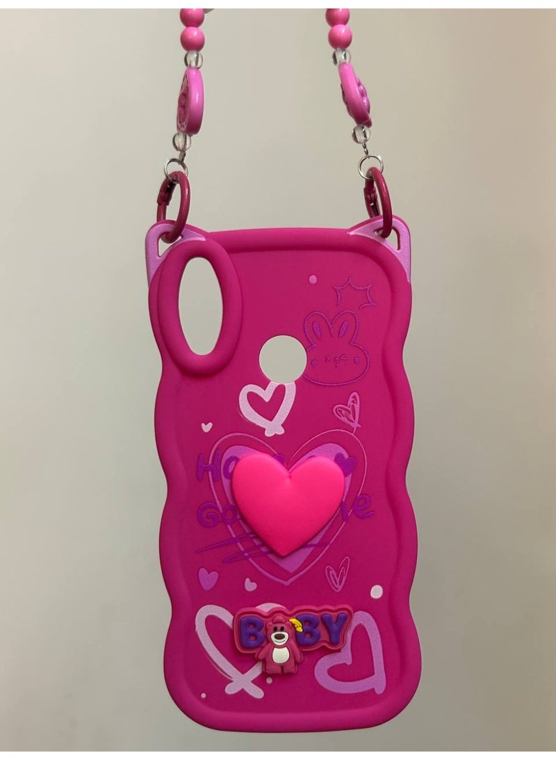 جراب خلفي بتصميم كرتوني جديد علي شكل قلب وعليه كلمه BABY متوافق مع هاتف هواوي Y7 2019 - Image 2