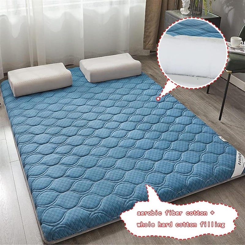 Japanese Futon Mattress,Tatami Mattress, Floor Mattress Foldable Portable Tatami Mat Student Mattress Sleeping Mattress for Floor Roll Up Bed Mattress Pad Topper,(Grey,90x200cm(35 * 79in)) - Image 3