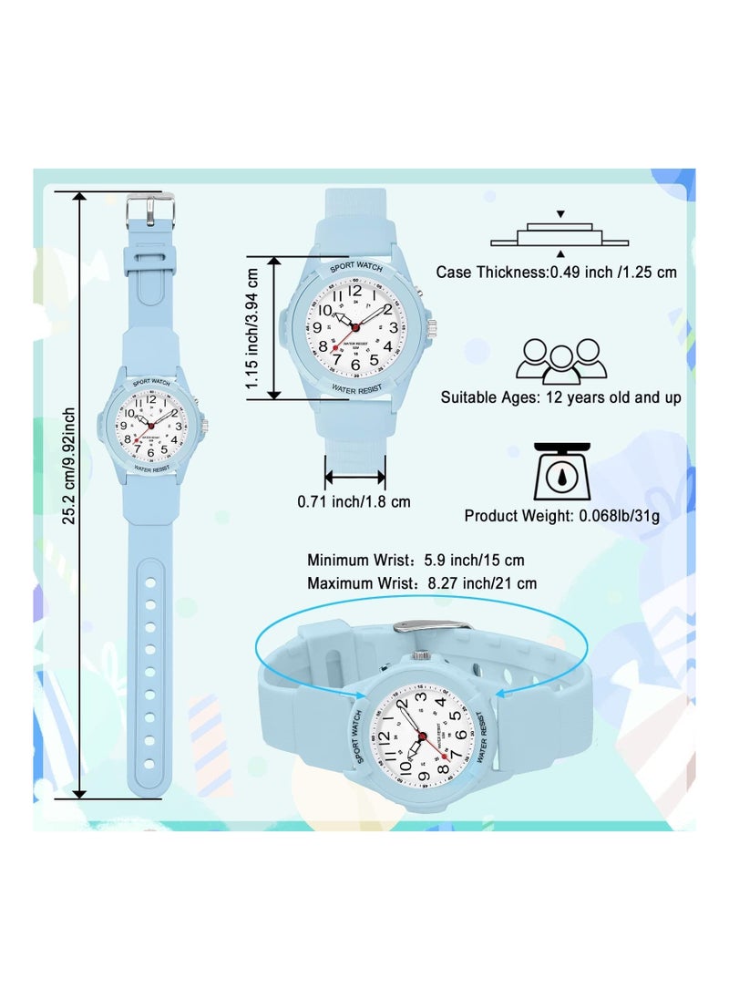 Captaintech Waterproof Kids Analog Watch for Boys & Girls, Night Light Time Teaching Watch, Easy to Read for Children 6-18, Perfect for Learning Time  - Image 5