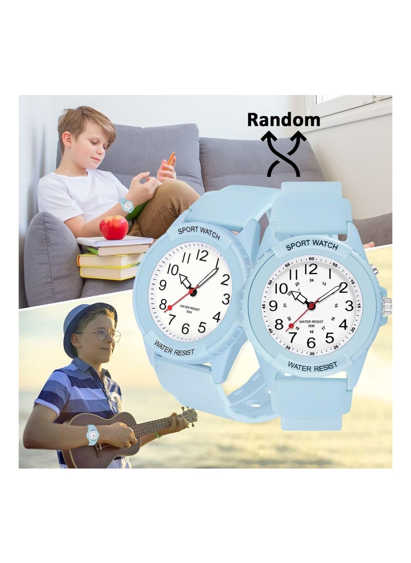 Captaintech Waterproof Kids Analog Watch for Boys & Girls, Night Light Time Teaching Watch, Easy to Read for Children 6-18, Perfect for Learning Time  - Image 4