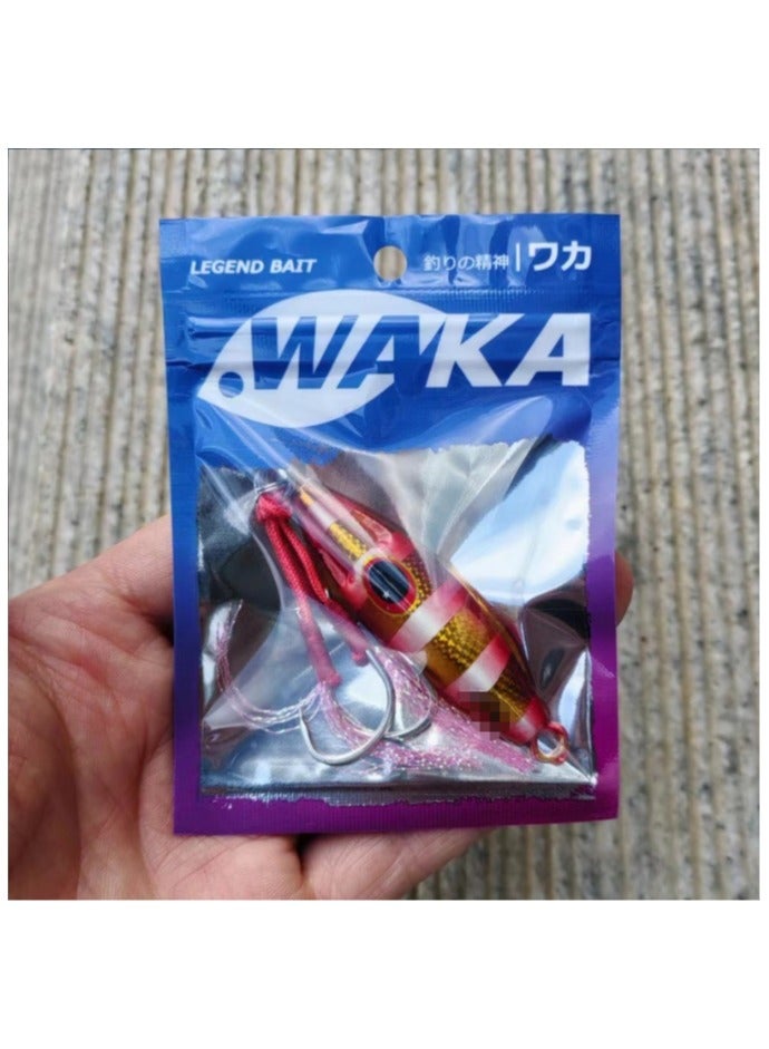 waka Jigging bait, multi-color,80Grams*6pcs value package, deep sea jigging bait, fishing bait,fishing equipment - Image 4