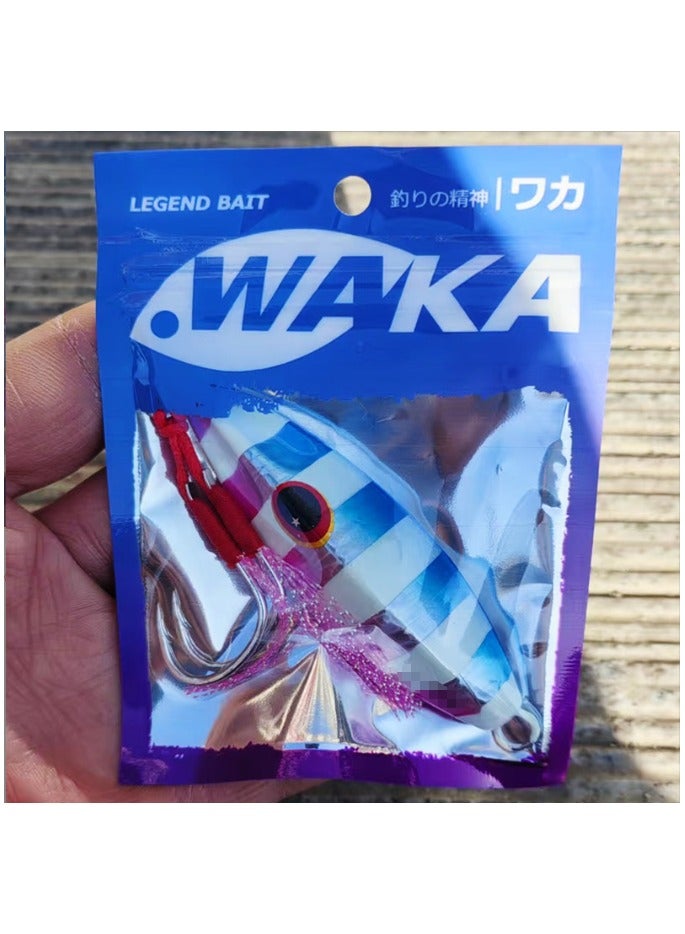 waka Jigging bait, multi-color,80Grams*6pcs value package, deep sea jigging bait, fishing bait,fishing equipment - Image 3