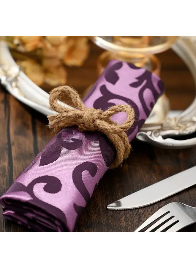 2pcs Linen Braided Bow Napkin Ring Set Handmade Flower Shape Jute Nautical Table Decoration for Wedding Banquet Dinner Party - Image 5