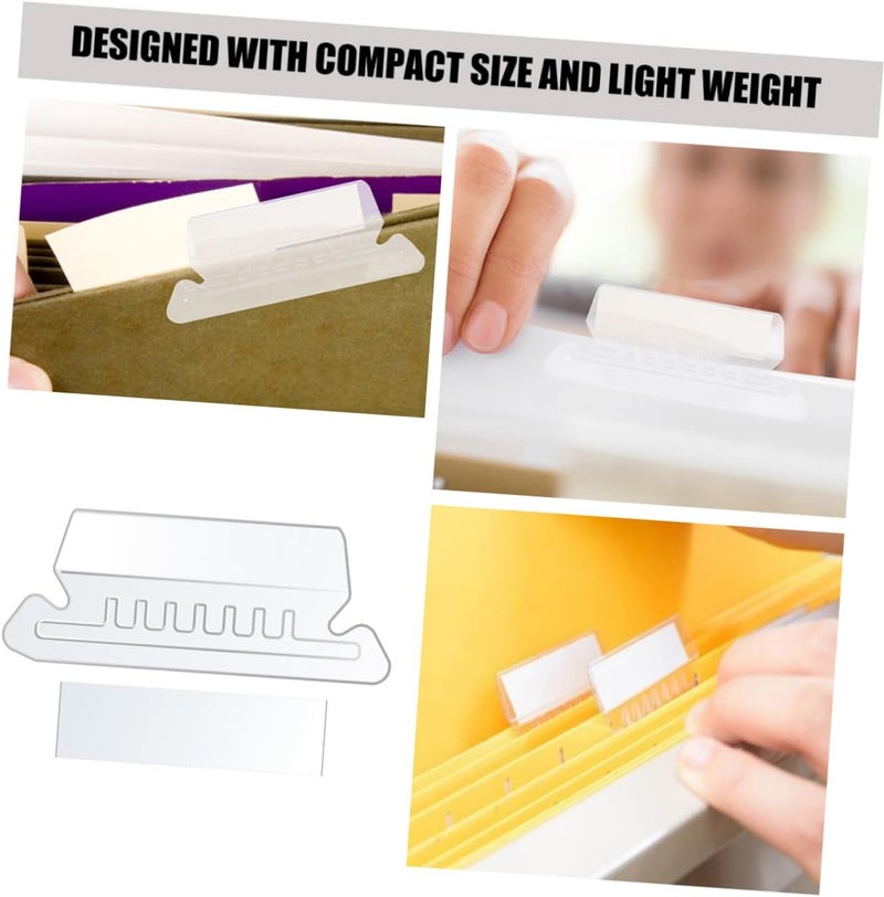 علامات PVC لمجلدات الملفات من Uonlytech لتنظيم الملفات، مجموعة واحدة لسهولة التعريف، للاستخدام في المكتب والمدرسة - Image 4