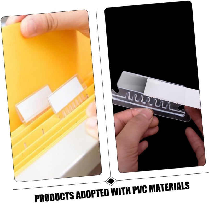 علامات PVC لمجلدات الملفات من Uonlytech لتنظيم الملفات، مجموعة واحدة لسهولة التعريف، للاستخدام في المكتب والمدرسة - Image 5