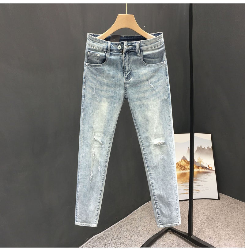 Unisex Classic Denim Jeans Loose Fit Daily Outdoor Wear - Image 1