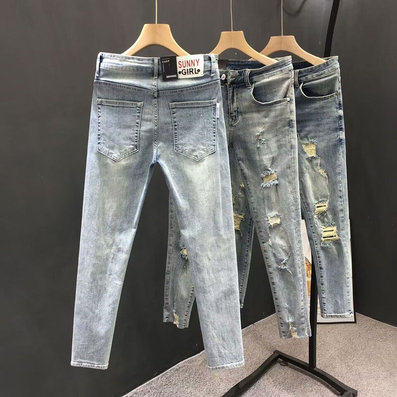 Unisex Classic Denim Jeans Loose Fit Daily Outdoor Wear - Image 4