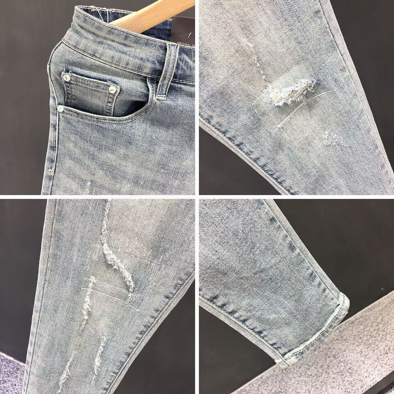 Unisex Classic Denim Jeans Loose Fit Daily Outdoor Wear - Image 5