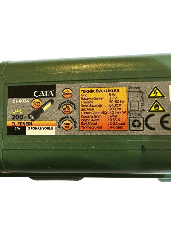 CATA CT-8024 5W Three-Function Flashlight (2 Pieces)  - Image 3
