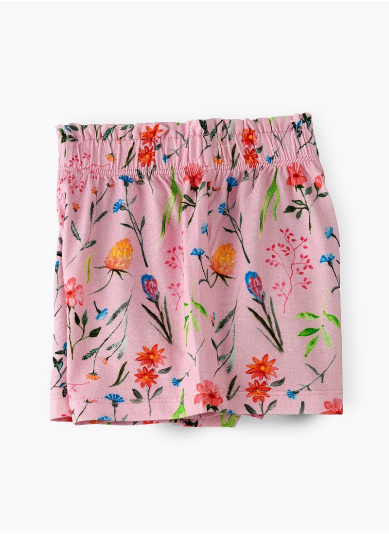 Jelliene Knitted printed shorts  - Image 4