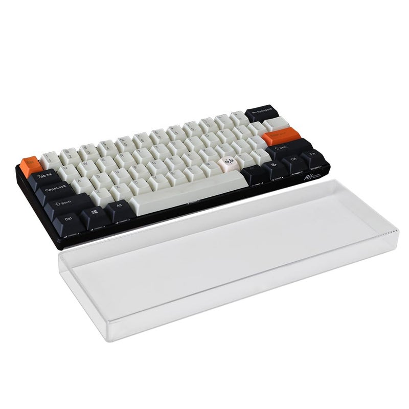 Bright Stone Acrylic Keyboard Dust Cover,60/61/64 Keys Transparent Mechanical Keyboard Protective Cover,Compatible with Computer Gaming Keyboards (11.5''x4.02''x0.87'') - Image 1