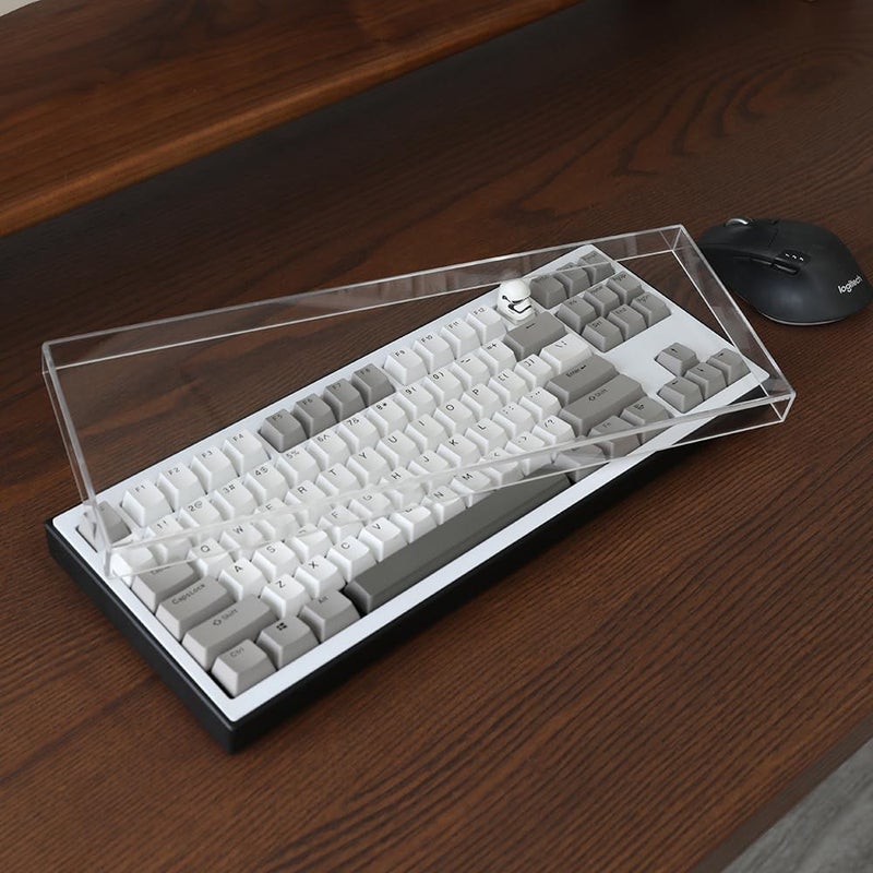 Bright Stone Acrylic Keyboard Dust Cover,60/61/64 Keys Transparent Mechanical Keyboard Protective Cover,Compatible with Computer Gaming Keyboards (11.5''x4.02''x0.87'') - Image 3