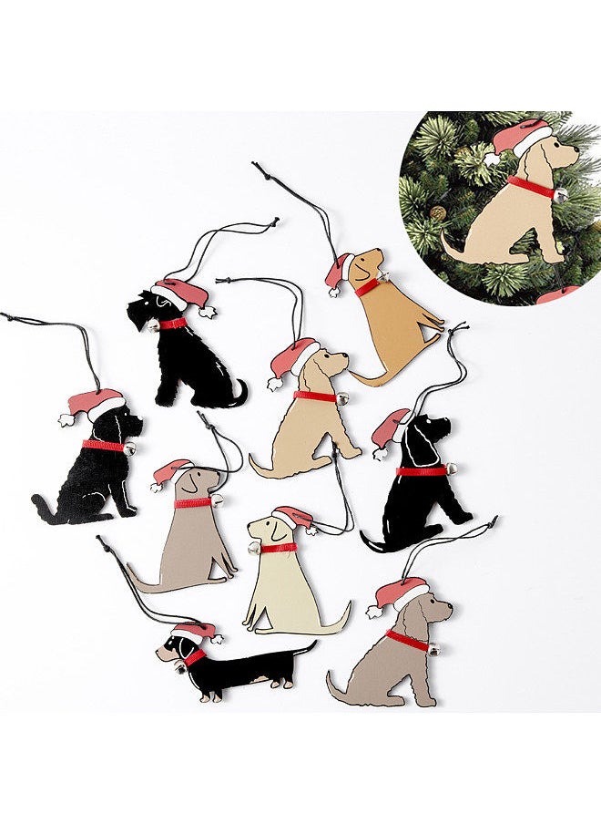Generic Pet Dog Tree Pendants Ornament Wood Hanging Dog Sign Merry Xmas Tree Hanging Decorations DIY Xmas Party Ornaments  - Image 4