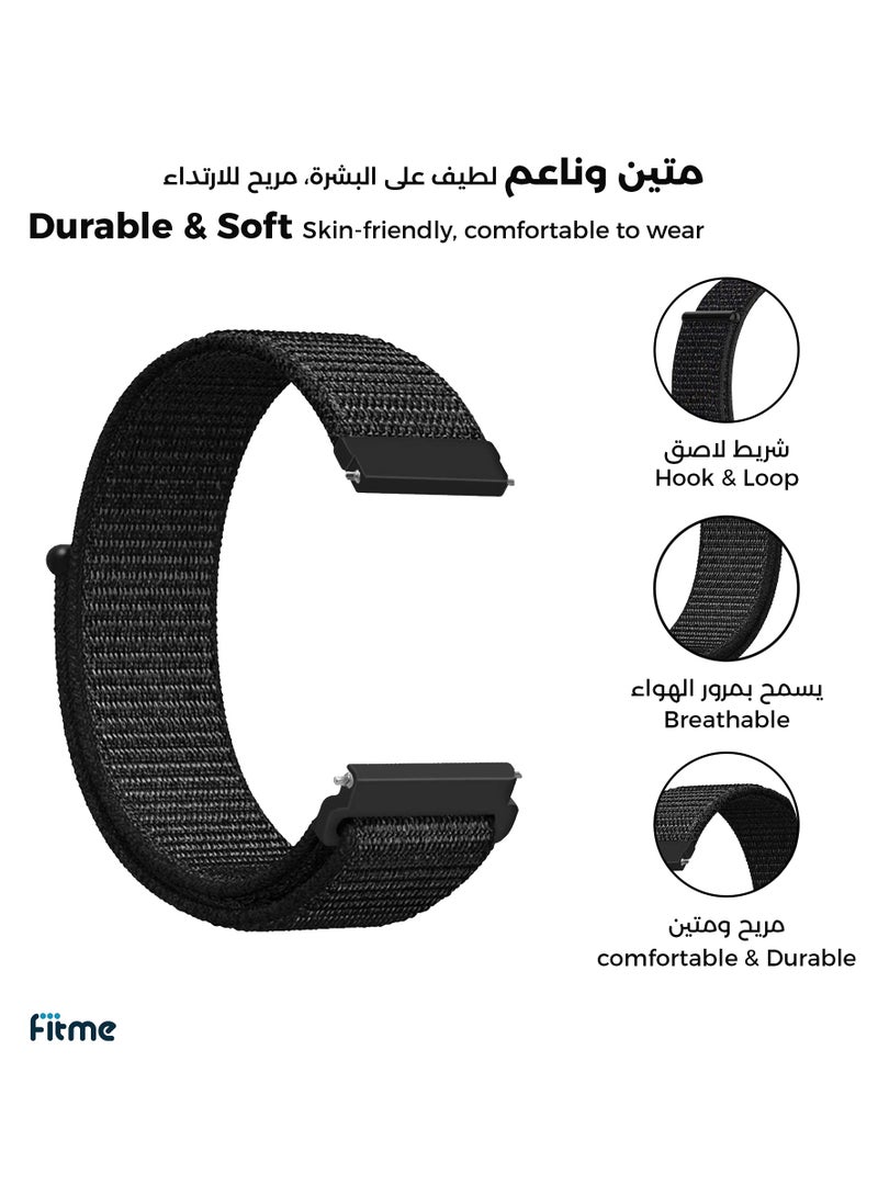 FITME Nylon Loop Band For Huawei Watch GT5 41mm / GT5 PRO 42mm / GT4 41mm - (18mm) - Image 2
