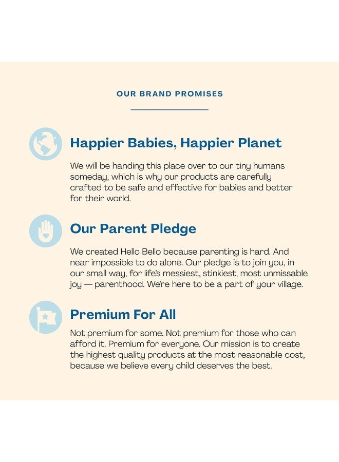 Hello Bello Extra Gentle Unscented Baby Wipes, Plant Based, Made with 99% Water and Aloe for Babies and Kids, 1080 Count - Image 4