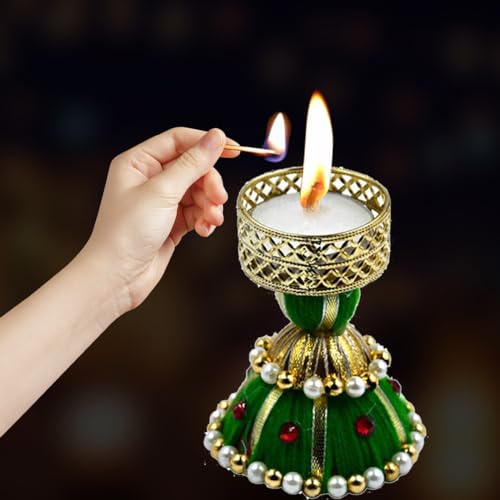 Saugat Traders Tea Light Candle Holder for Room Decor - Pooja Room - Diwali Decoration and Gift for Corporate Client - Home Decoration (Pack of 6) - Image 4