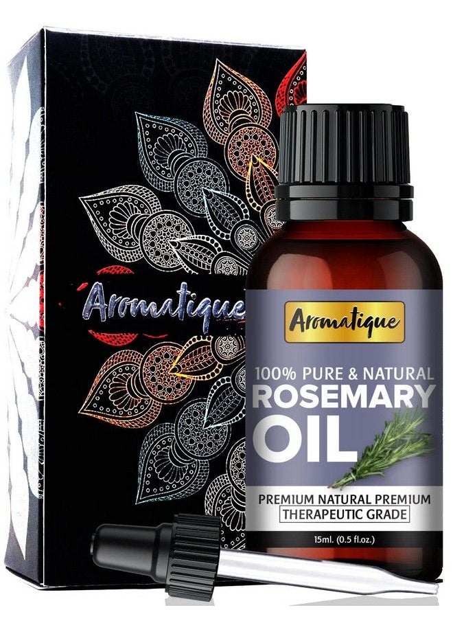 AROMATIQUE Rosemary Essential Oil For Hair Growthskin And Body 100% Pure And Natural Therapeutic Grade (15Ml)  - Image 1